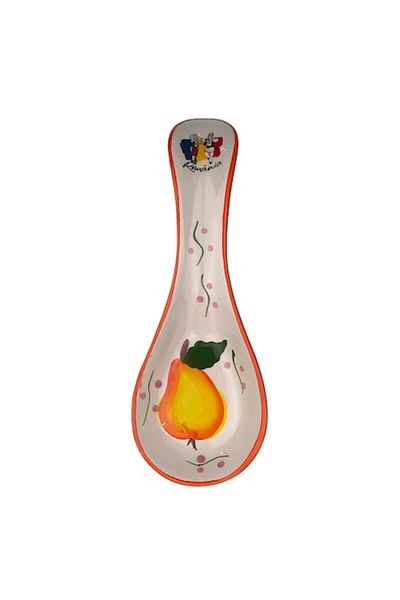 OEM Suport lingura, ceramica, model fructe si legume, 9x27cm, multicolor, para