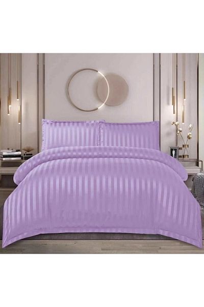 OEM Double Bed Set, Damask, 4 Pieces, 180x200cm, Lila