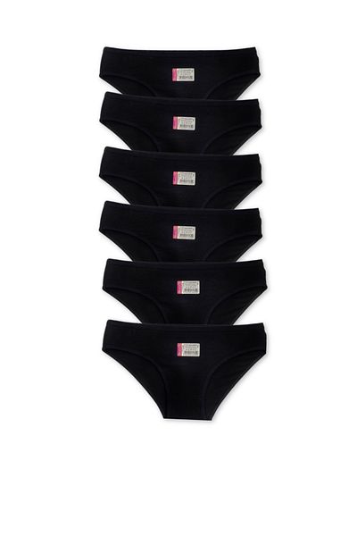 Yaldızlı 6-Pack of Plain Bikini Panties