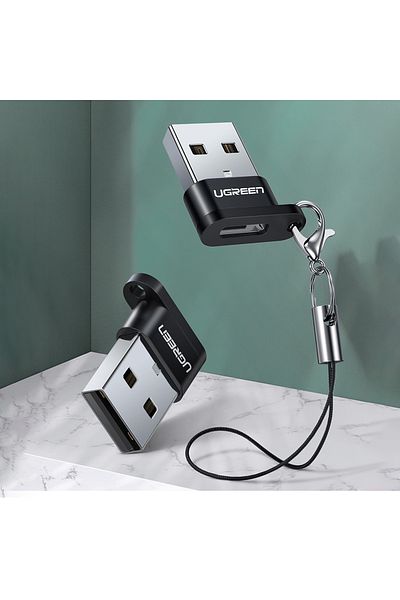 Ugreen Adaptor USB-C la mufă USB, negru