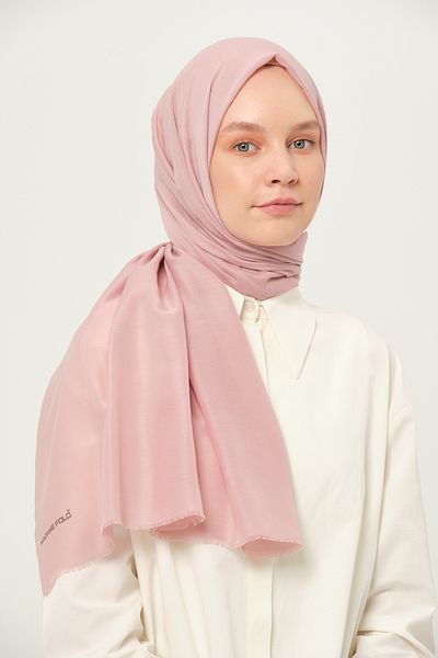 Madame Polo Plain Cheesecloth Shawl Thin Lightweight Summer Shawl Powder