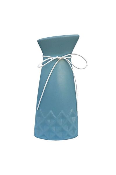 OEM Vază ceramică cu romburi și șnur, M3, 10x20 cm