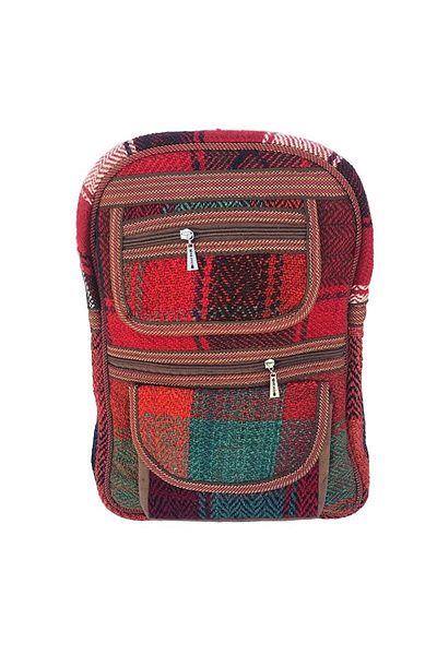 OEM Textile backpack with two wide front pockets and a zipper, 30x39 cm