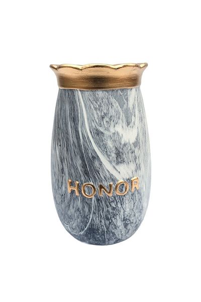 OEM Ceramic vase in gradient, 22cm, gray