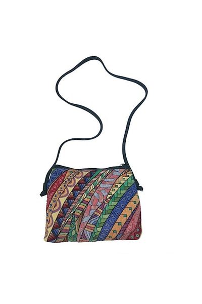 OEM Small shoulder bag made of textile material with various prints, M1, 26x20 cm