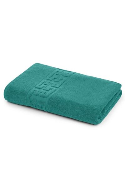 OEM Bath Towel, Cotton, Greek Border, 500g/m², 70x140cm, Dark Green