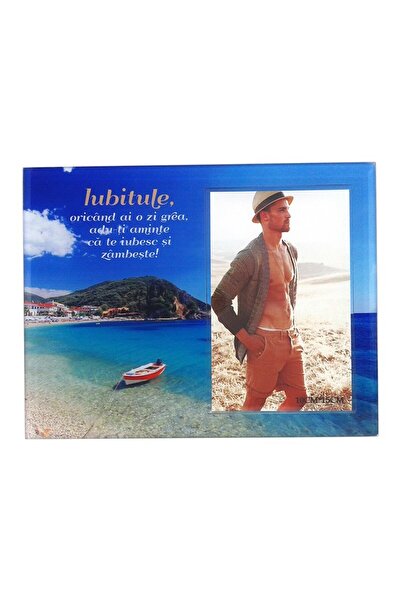 OEM Glass Photo Frame for 10x15 Photos, Dedicated to Love, M5