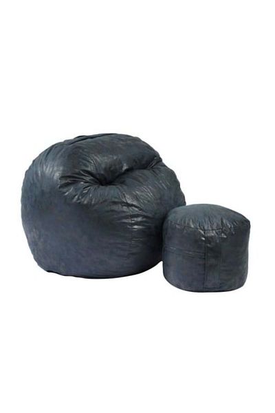 Pufrelax Set Fotoliu Matusalem cu Otoman (suport picioare), Material Textil - Before Dawn