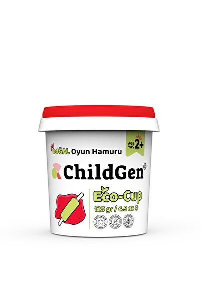 ChildGen Natural Play Dough - Eco Cup- 24X125Gr
