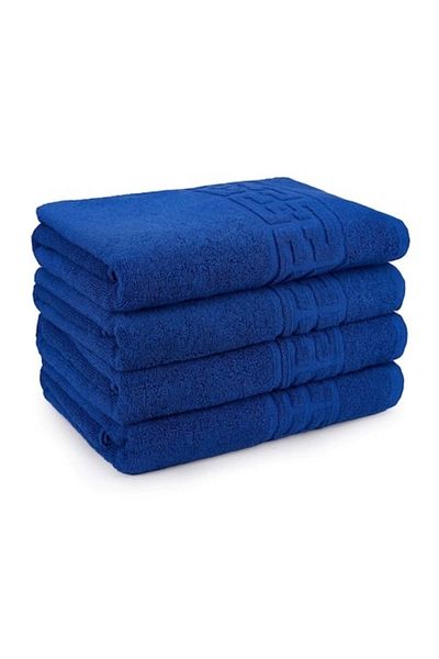 OEM Set 4 Prosoape albastru royal 70x140cm 100% Bumbac 550gr