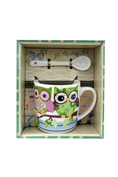 OEM Cană ceramică cu design de lingură, pălărie și ochelari, dedicată socrului, 200 ml