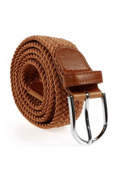 OEM Elastic Belt Unisex, 105-125cm x 3.5cm, Brown