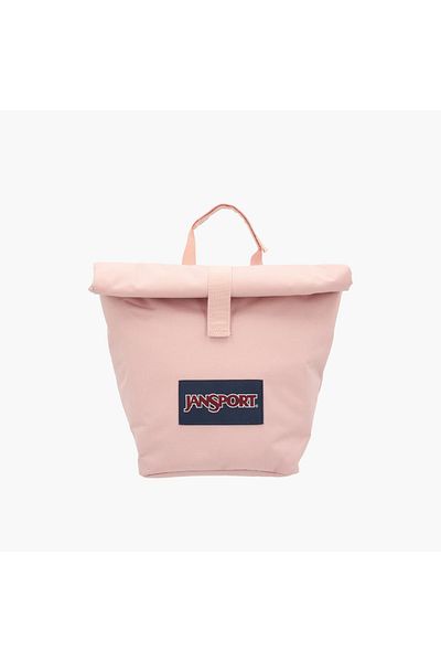 Jansport Logo Applique Lunch Bag with Hook and Loop Closure