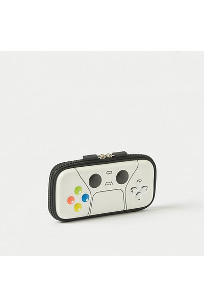 Juniors Gaming Print Pencil Case with Zip Closure