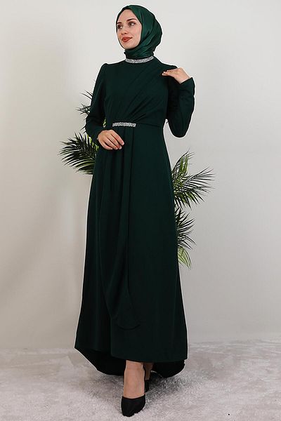 GİYZAMİLA Liya Hijab Φόρεμα Emerald
