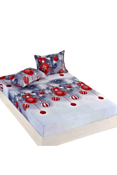 JOJO HOME Husa de pat si 2 fete de perna, Jojo Home, Finet, 2 persoane, 3 piese, Glowing Orbs, 160x200cm, Mult