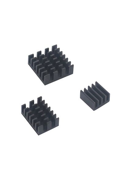 OEM Kit 3 bucati Radiator Raspberry Pi, negru