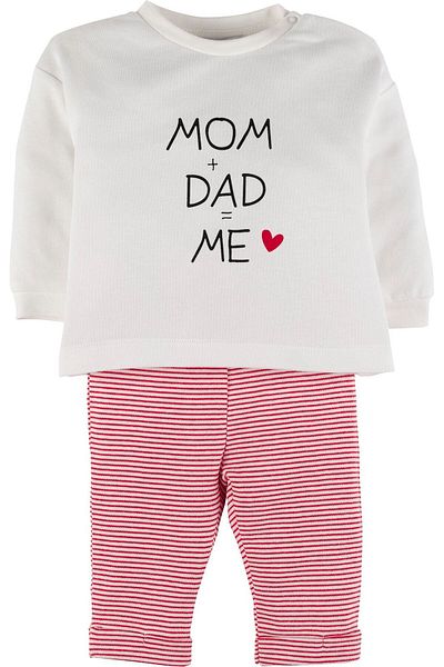 İdilbaby&Mamino Mom+Dad=Me 2-Piece Set