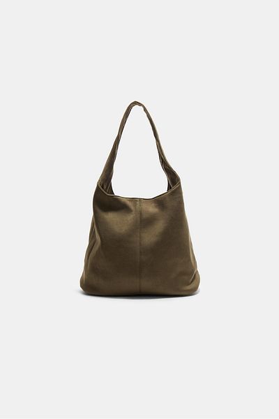 Stradivarius Faux suede shoulder bag