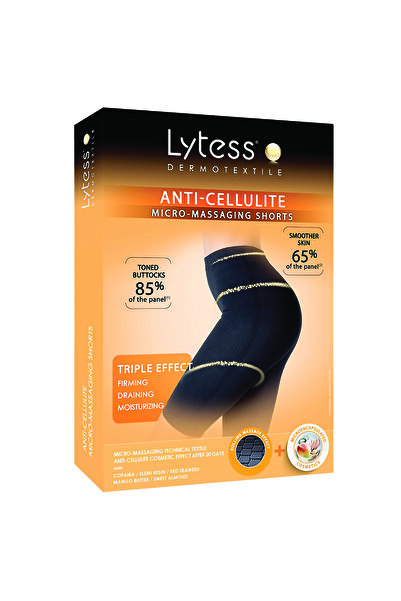 Lytess Anti-Cellulite Micro - Massaging Shorts, Black, S/M