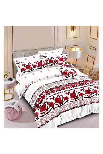 Pucioasa Double bed linen, Pucioasa, 6 pieces, traditional print