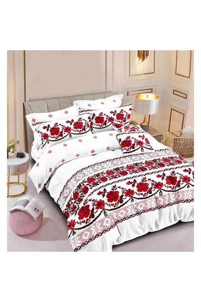 Pucioasa Double bed linen, Pucioasa, 6 pieces, traditional print