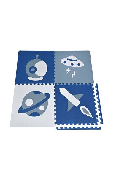 divendi-ro Saltea puzzle pentru copii, spumă EVA, 3 ani +, 61x61cm, (4 piese), albastru