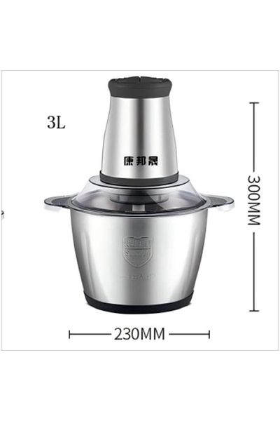 OEM Mașină de tocat carne electrică, 300W, 2 viteze, oțel inoxidabil, 3L