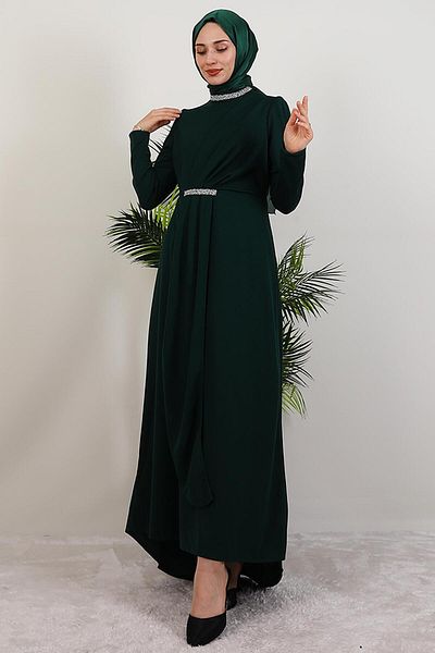 GİYZAMİLA Liya Hijab Φόρεμα Emerald