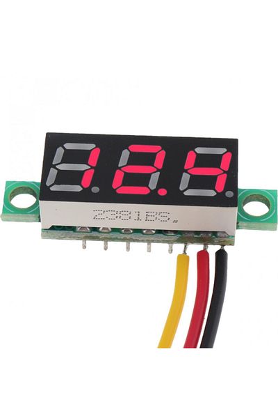 OEM Mini digital voltmeter, with red LEDs, 30 V