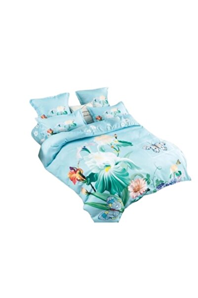 OEM Set de lenjerie de pat, 6 piese, 2 persoane, 230x250cm, material moale, i...