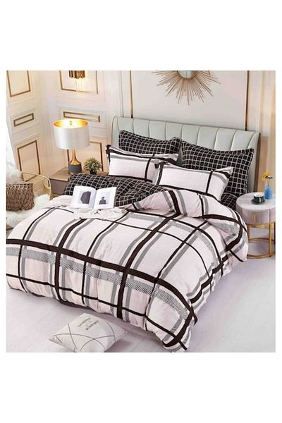 JOJO HOME Double Bed Sheet with Elastic, Jojo Home, M1, 6 Pieces, 2 Persons, 180x200cm, Superior Finet, White