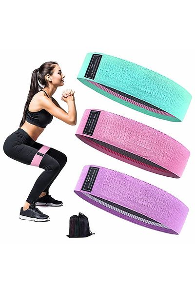 Aptel Set 3 benzi elastice, fitness, multicolor, 52/56/60 cm