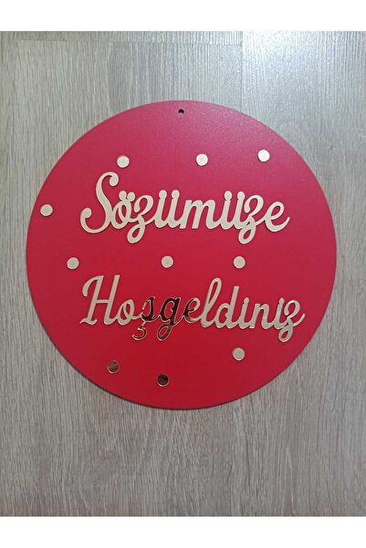 Şirin Lazer Welcome to Our Solution Written Door Decoration Wall Decoration