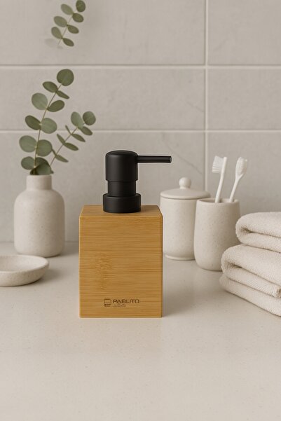 Evsun Home Collection Bambu Dikdörtgen Sıvı sabunluk
