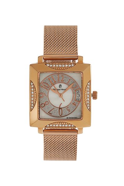 Philippe Moraly Women Stainless Steel Analog Wrist Watch LS0952QRPW