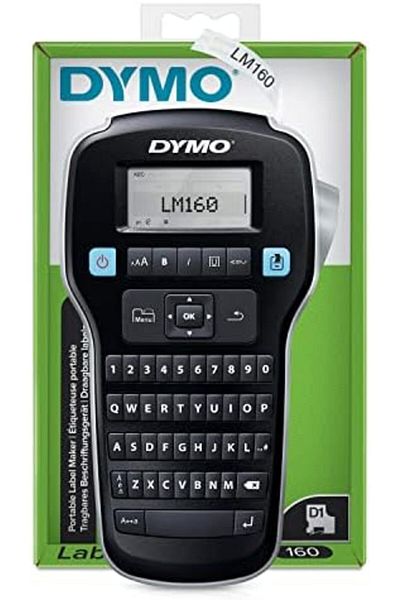 Dymo صانعة الملصقات المحمولة LabelManager LM160 (1790415)، أسود