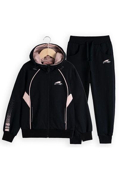 SETTY KOOP Kids' 2-Piece Tracksuit Set – Zip-Up Hoodie with Drawstring Joggers