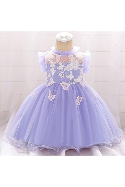 ddaniela Purple Butterfly Party Dress