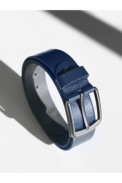 ablukaonline Ανδρική ζώνη Classic 4 cm Navy Blue