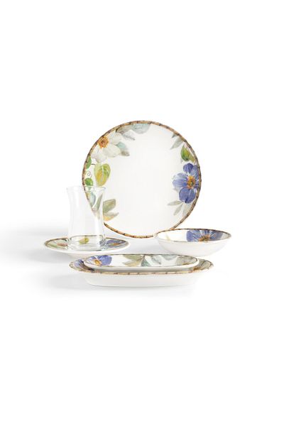 Madame Coco Lumière 26 Piece Breakfast Set - Colorful