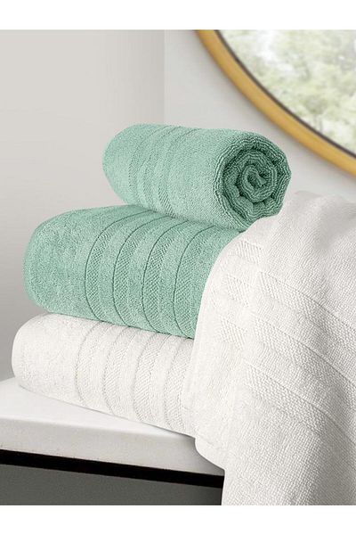 Karna Home Σετ πετσετών μπάνιου Lavinda 4 τεμαχίων 70x140