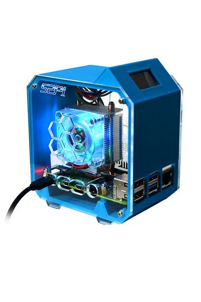 OEM Cooler RGB ICE Tower Raspberry Pi 4, ecran OLED
