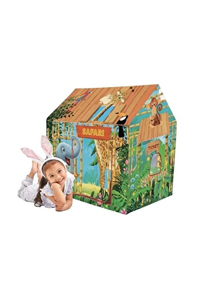 divendi-ro Cort pentru cameră copii, model grădină zoologică, 3 ani+, 95X72X72X102 cm