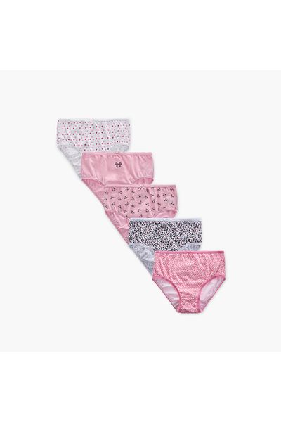 Juniors Printed Briefs - Set of 5