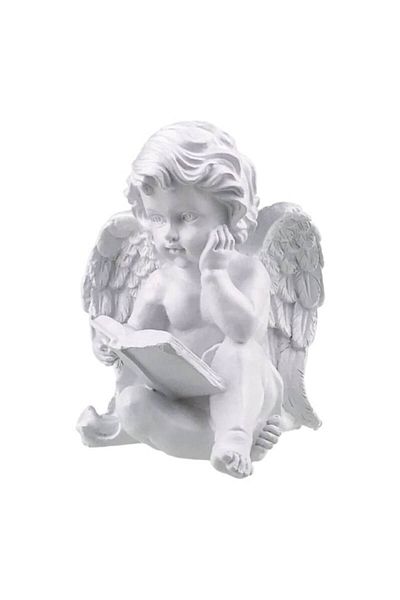 OEM Decorațiune din rășină în formă de înger cu carte, 17x21cm