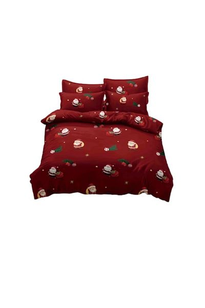 JOJO HOME Lenjerie de pat Jojo Home Finet 1 persoana 4 piese Little Santa Claus