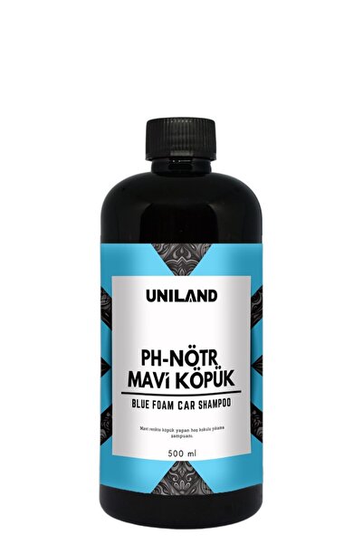 uniland Mavi Köpüklü pH-Nötr Oto Şampuanı 500 ml