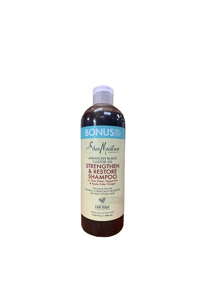Shea Moisture Jamaican Black Castor Oil Strengthen & Restore Shampoo Bonus Size 586ml