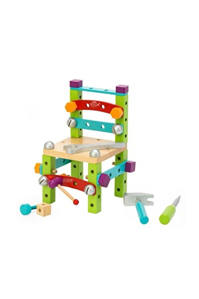 divendi-ro Scaun de asamblare, din lemn, cu unelte, pentru copii 3 ani+, 20x1...